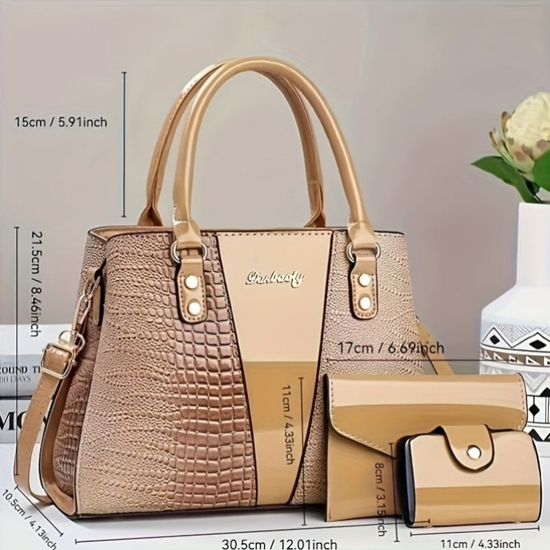 3pcs, Classic Large Capacity Mom Bag