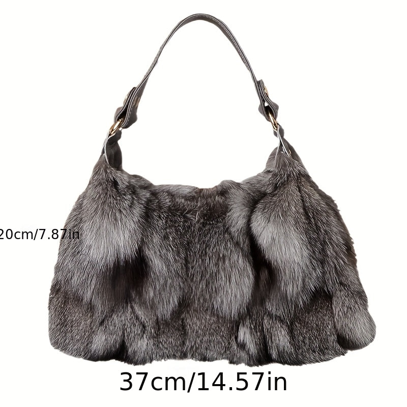 Women'S Luxury Mink Fur Cloud Bag