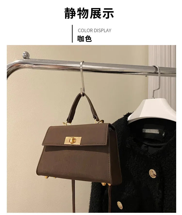 Fashion Shoulder Bag Plaid PU