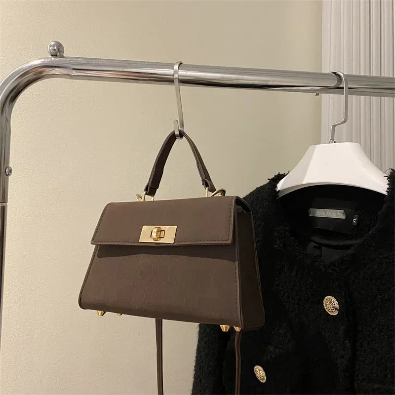 Fashion Shoulder Bag Plaid PU