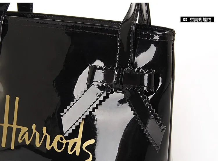 Harrods Black Handbag Environment protection