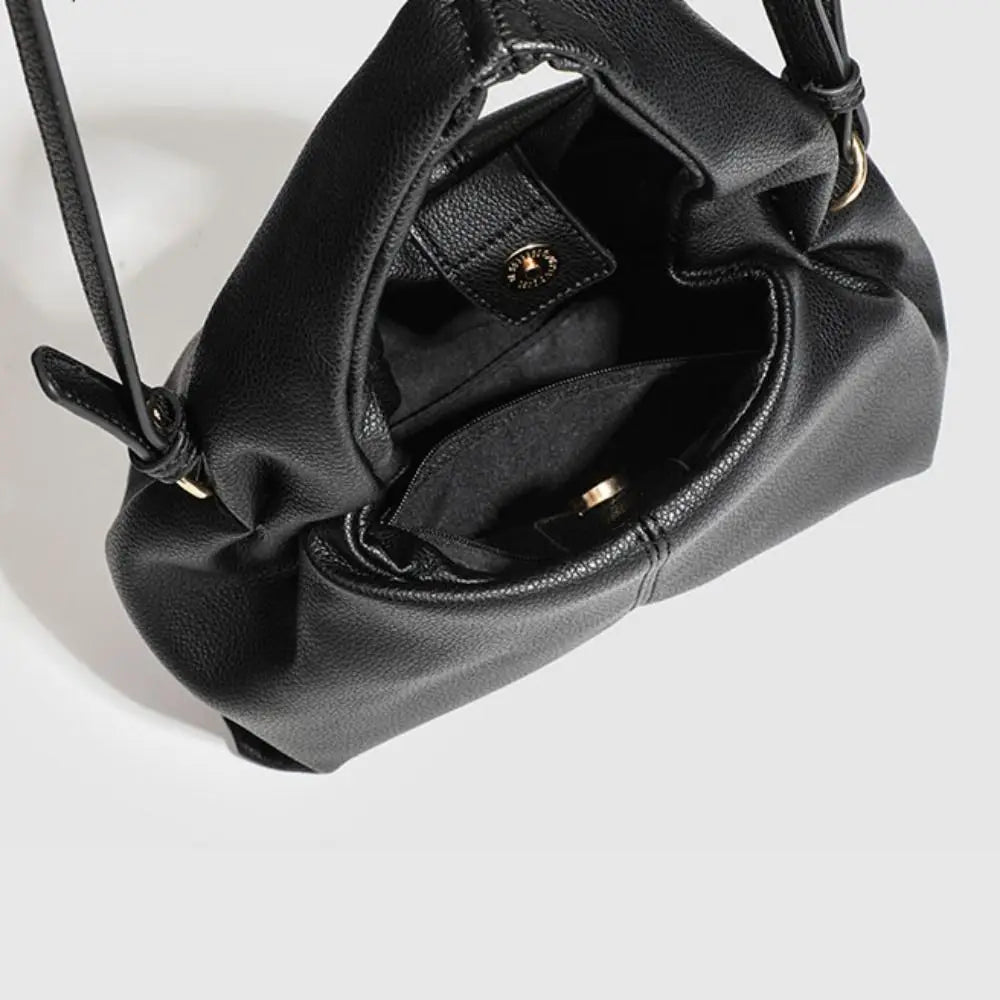 Fashion PU Leather Dumpling Shoulder Bag Light