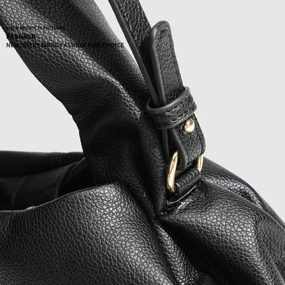 Fashion PU Leather Dumpling Shoulder Bag Light
