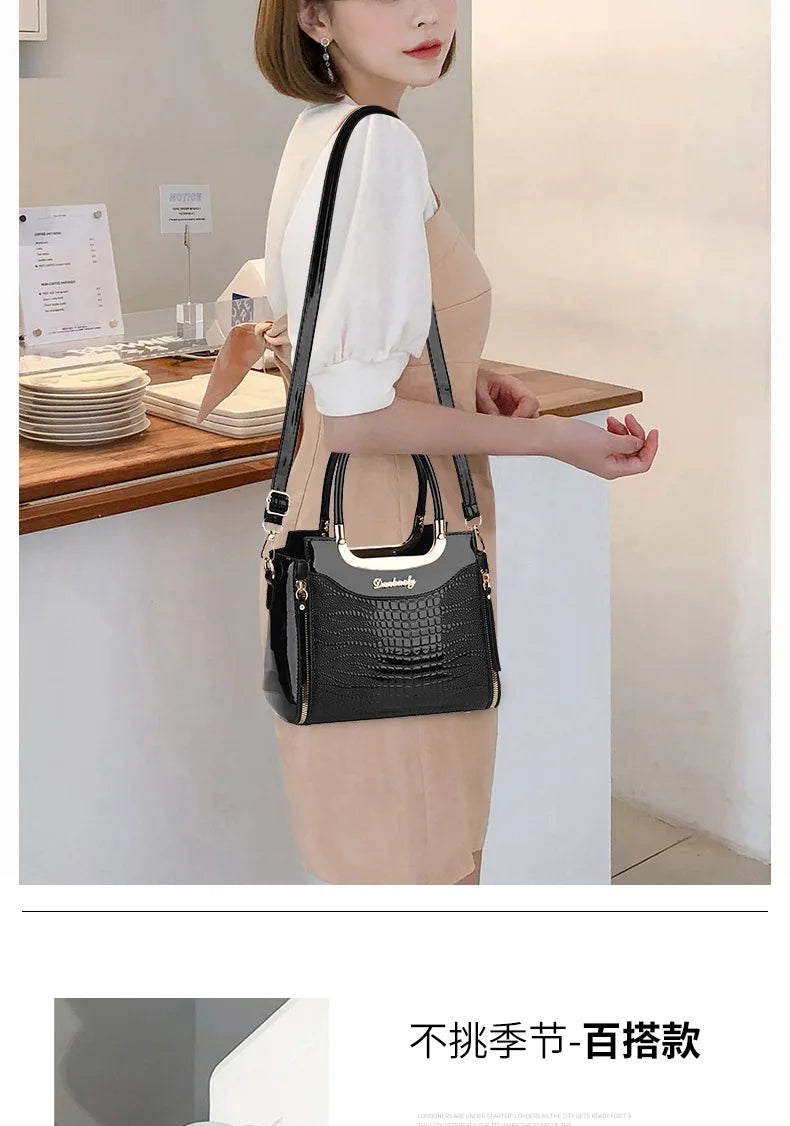 Women Bags Designer Luxury Patent Leather