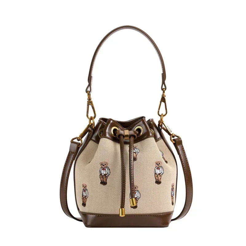 Drawstring Bucket Bag Large Capacity Women's