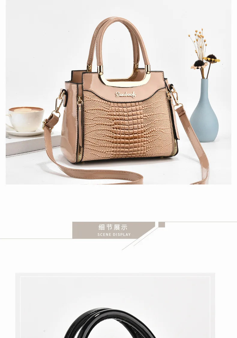 Women Bags Designer Luxury Patent Leather