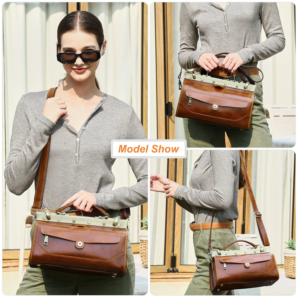 CONTACT'S Genuine Leather Top Handle Bags