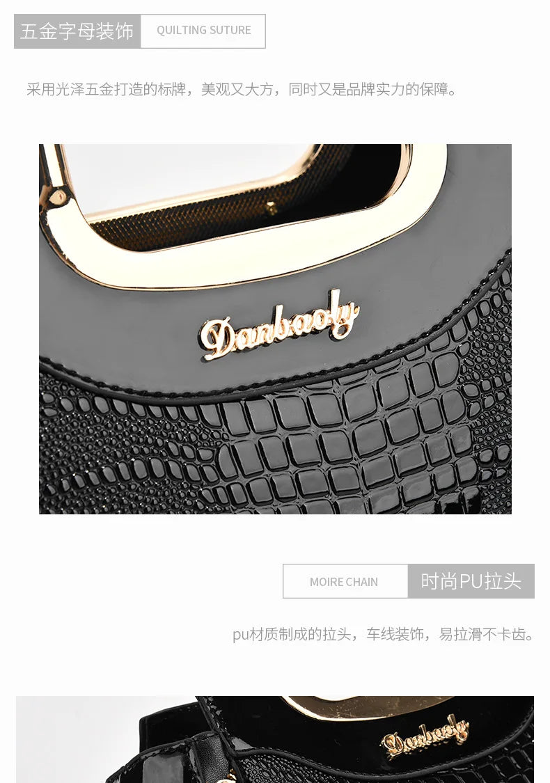 Women Bags Designer Luxury Patent Leather