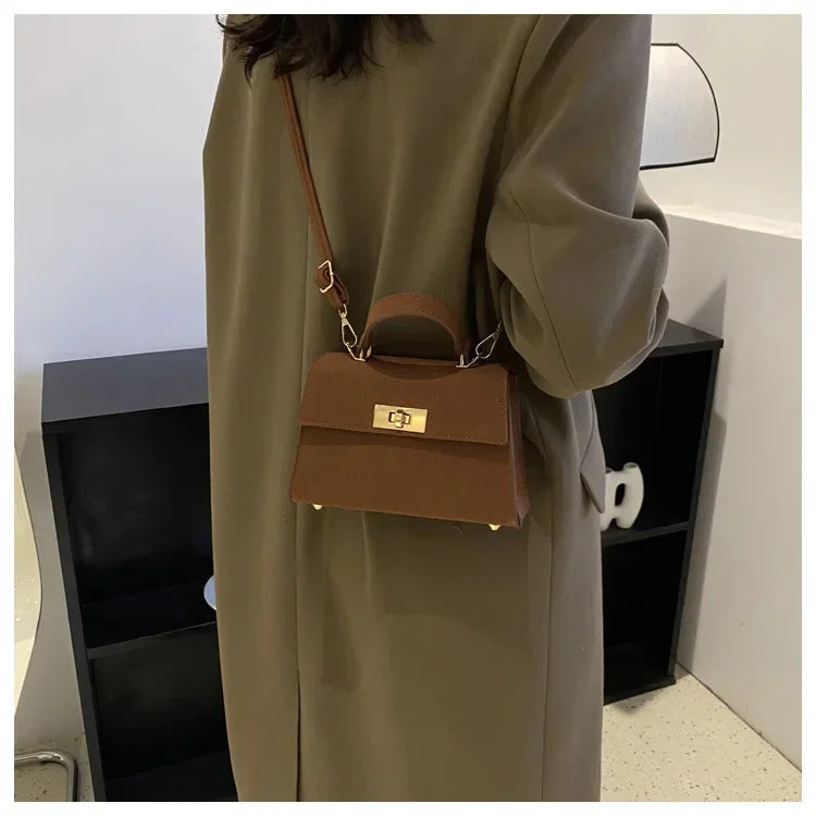Fashion Shoulder Bag Plaid PU