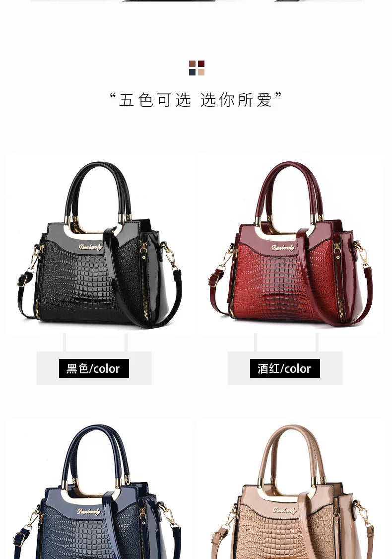 Women Bags Designer Luxury Patent Leather