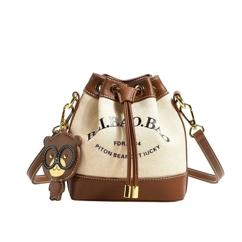 Drawstring Bucket Bag Large Capacity Women's