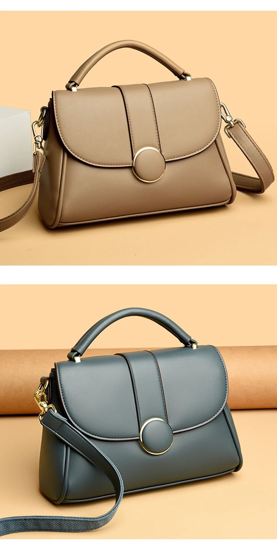 Fashion Solid Color  Women Crossbody Luxury