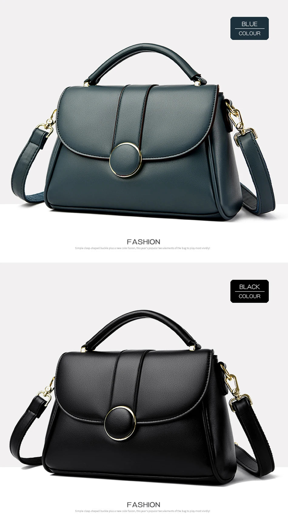 Fashion Solid Color  Women Crossbody Luxury