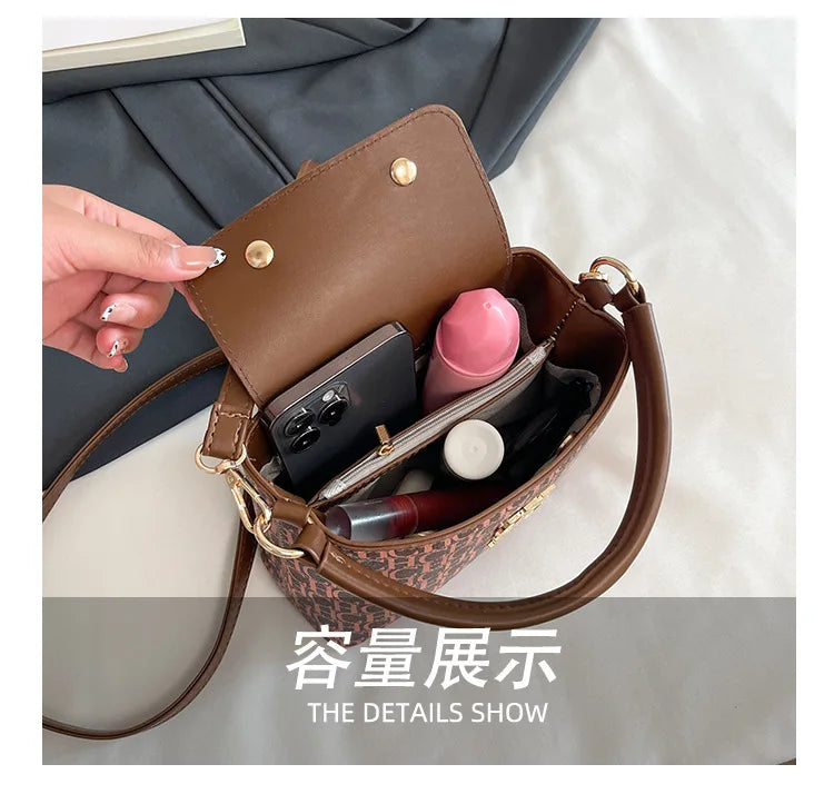 Handheld Bucket Bag For Women Shoulder