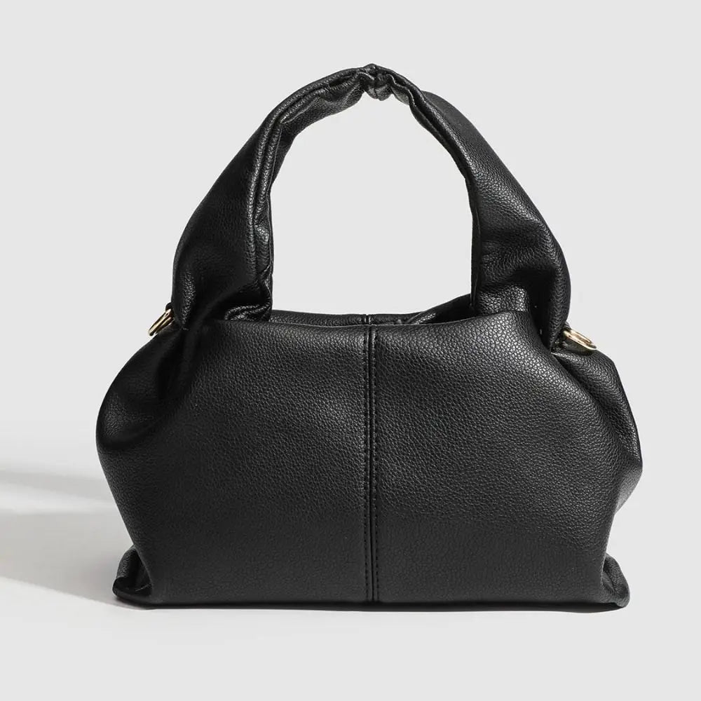 Fashion PU Leather Dumpling Shoulder Bag Light