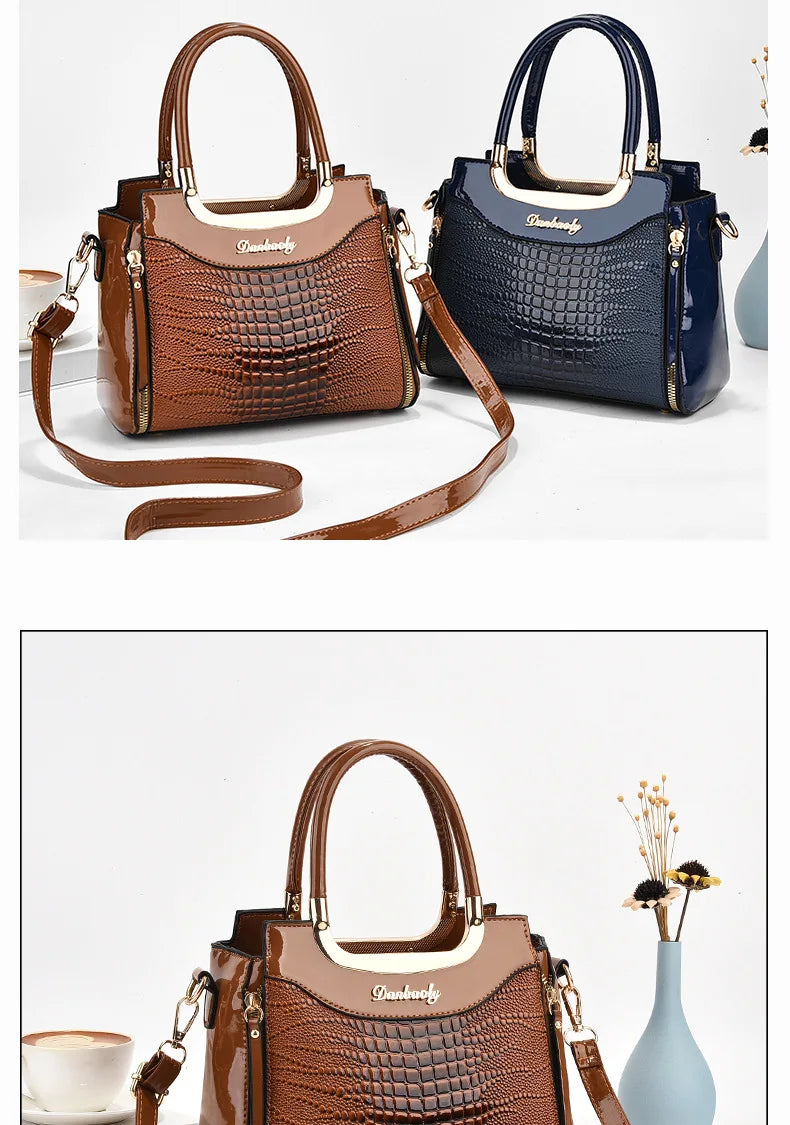 Women Bags Designer Luxury Patent Leather