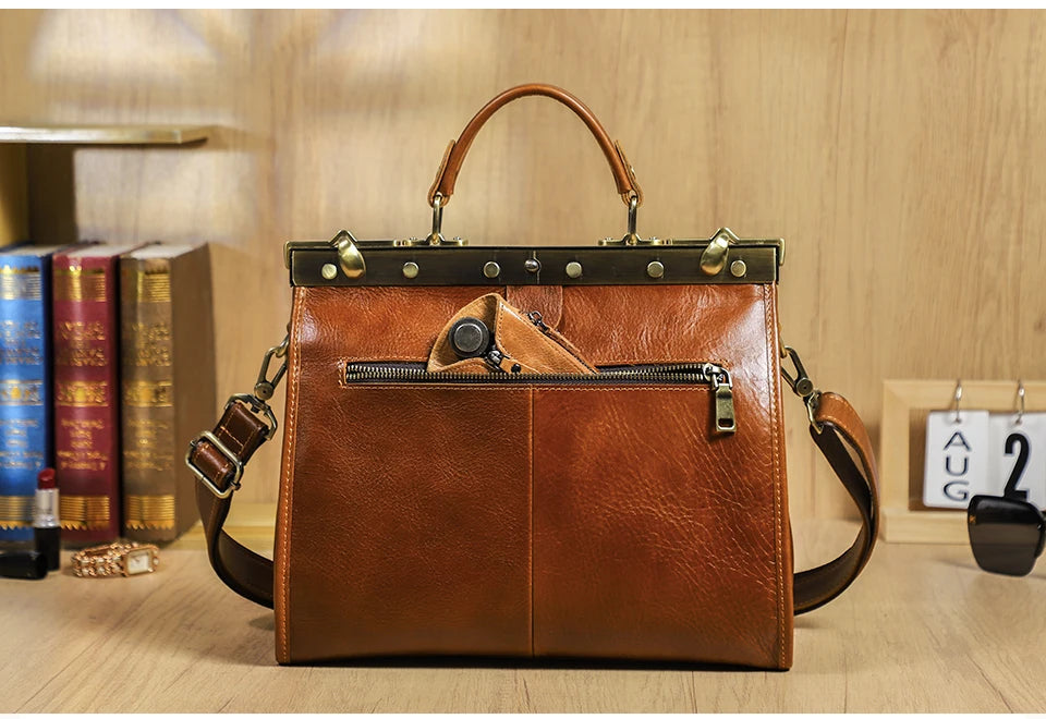 CONTACT'S Genuine Leather Top Handle Bags