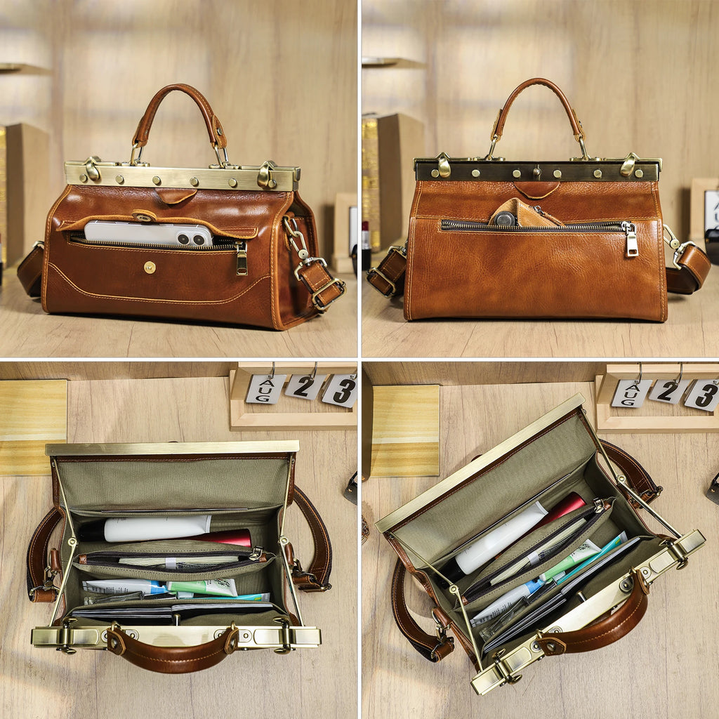 CONTACT'S Genuine Leather Top Handle Bags