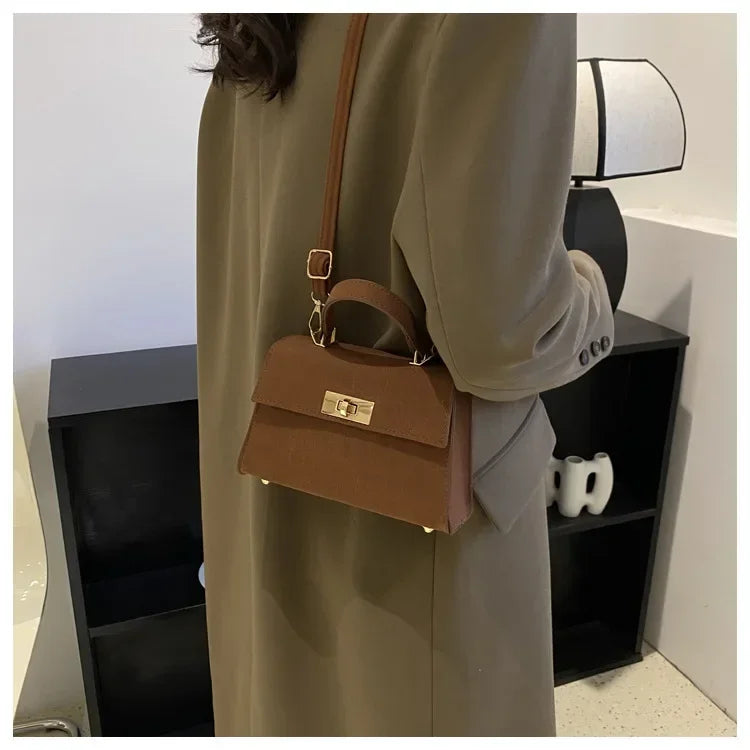 Fashion Shoulder Bag Plaid PU
