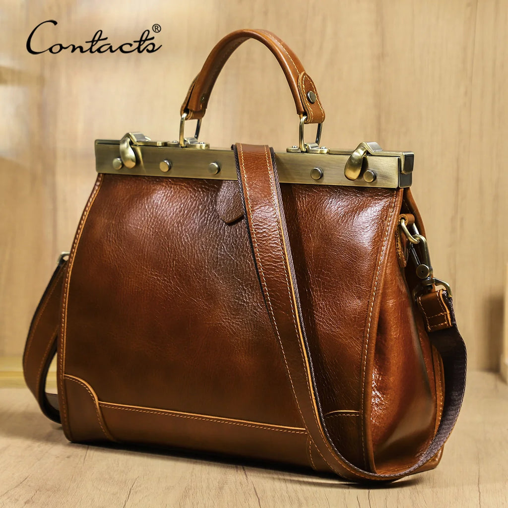 CONTACT'S Genuine Leather Top Handle Bags