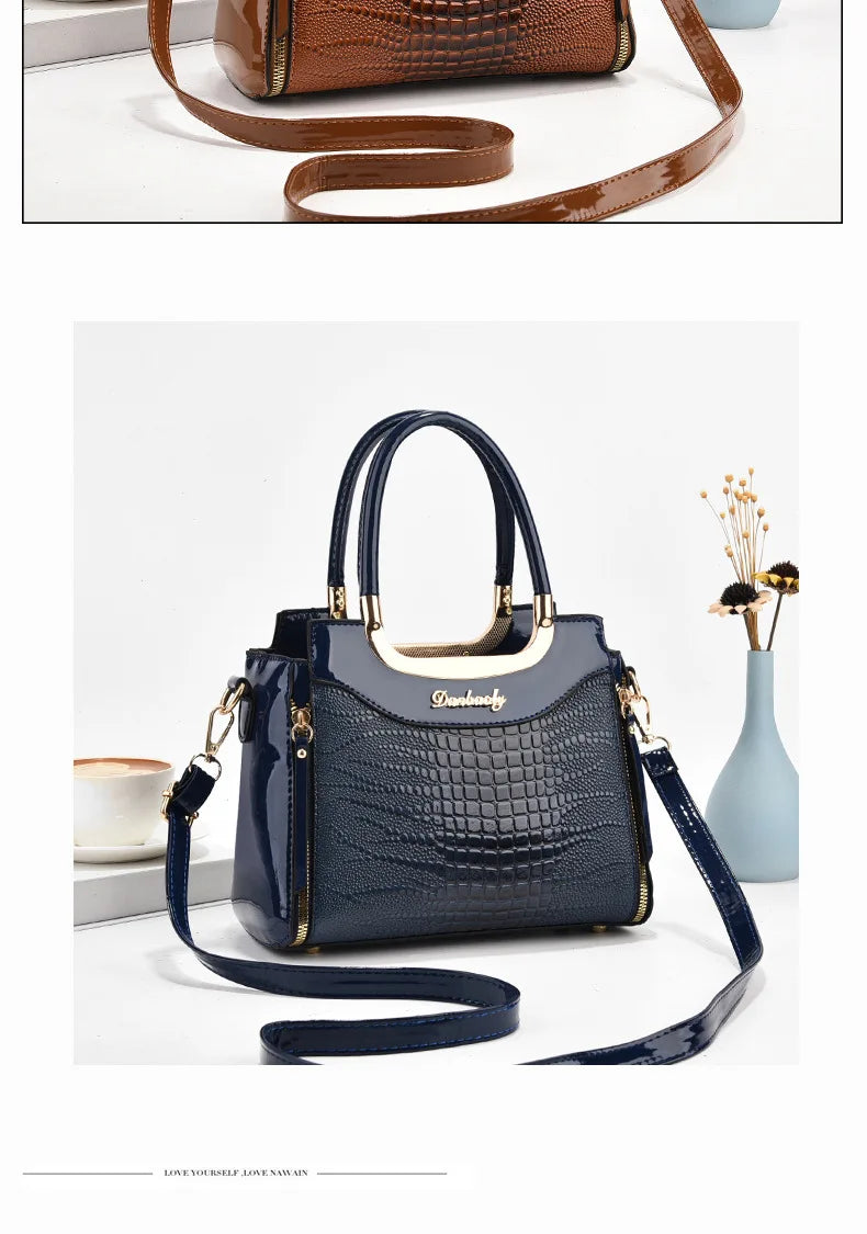 Women Bags Designer Luxury Patent Leather