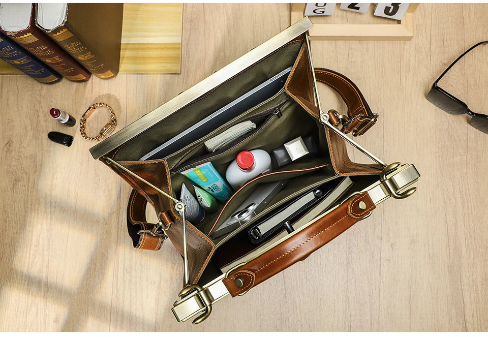 CONTACT'S Genuine Leather Top Handle Bags