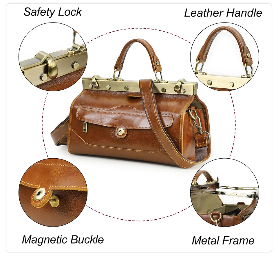 CONTACT'S Genuine Leather Top Handle Bags