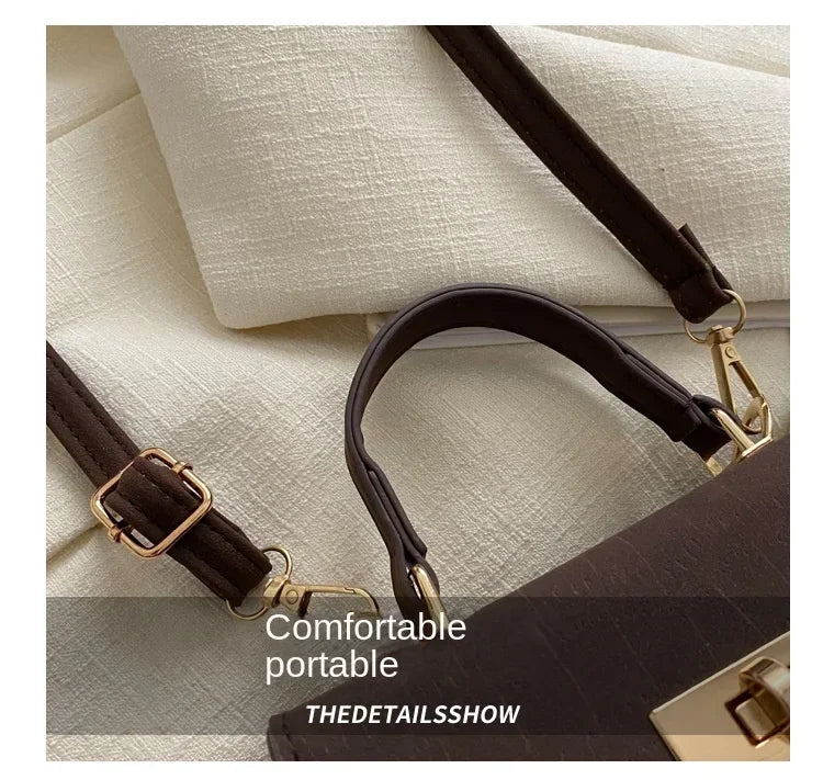 Fashion Shoulder Bag Plaid PU