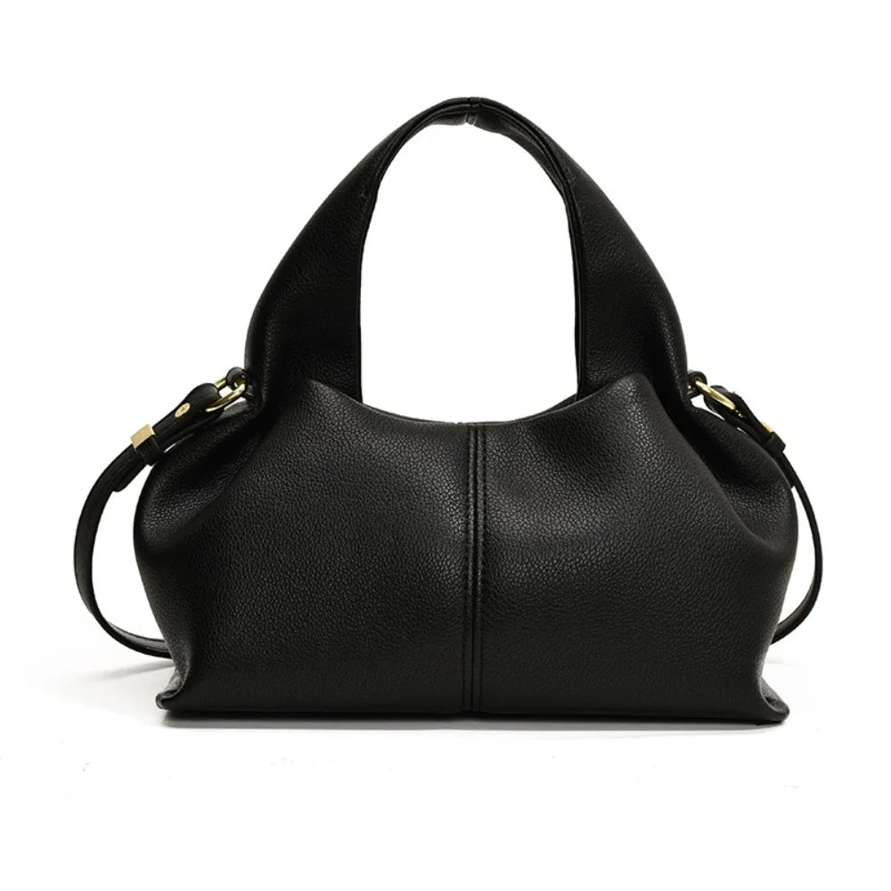 Fashion PU Leather Dumpling Shoulder Bag Light