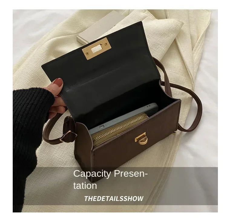 Fashion Shoulder Bag Plaid PU