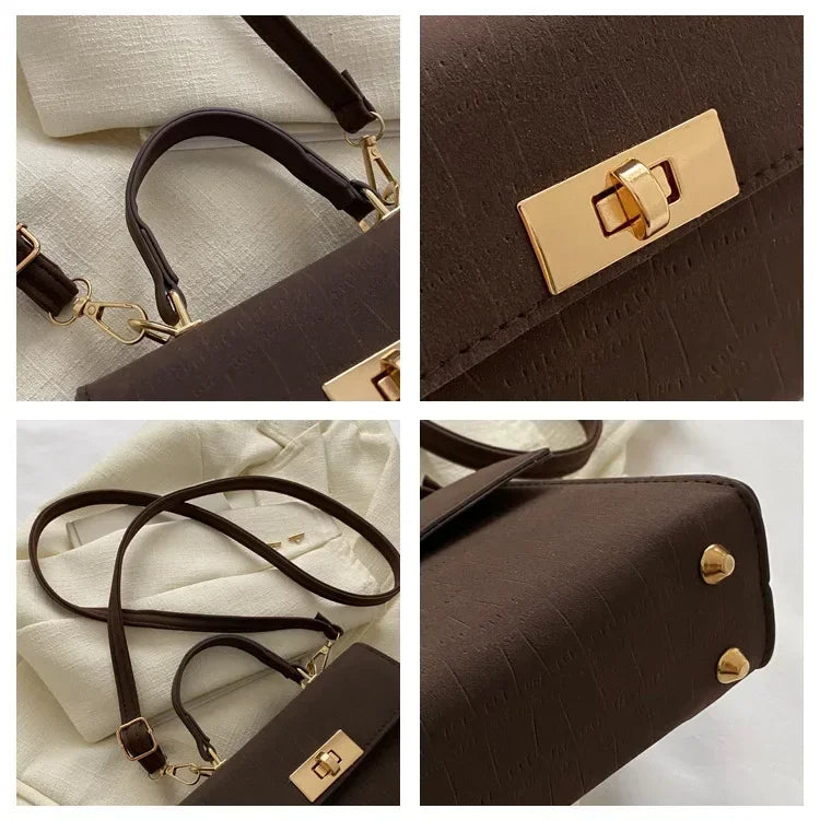 Fashion Shoulder Bag Plaid PU