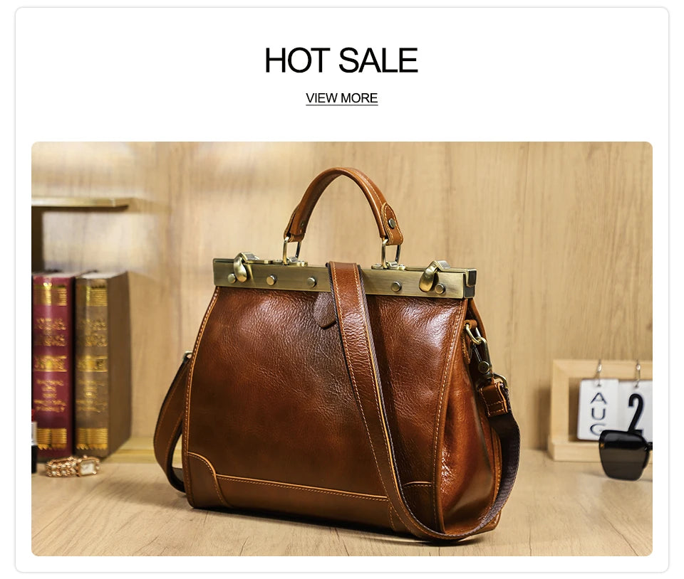 CONTACT'S Genuine Leather Top Handle Bags
