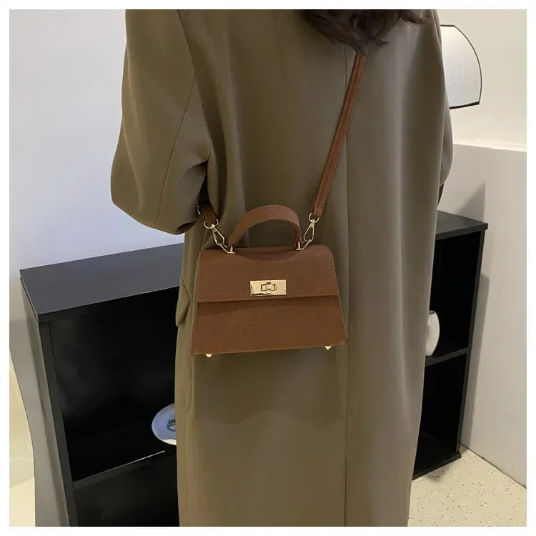 Fashion Shoulder Bag Plaid PU