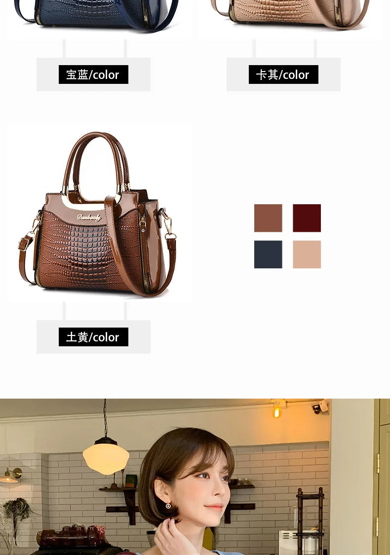 Women Bags Designer Luxury Patent Leather