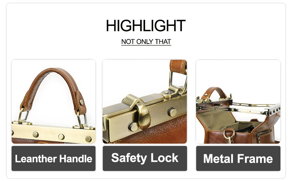 CONTACT'S Genuine Leather Top Handle Bags