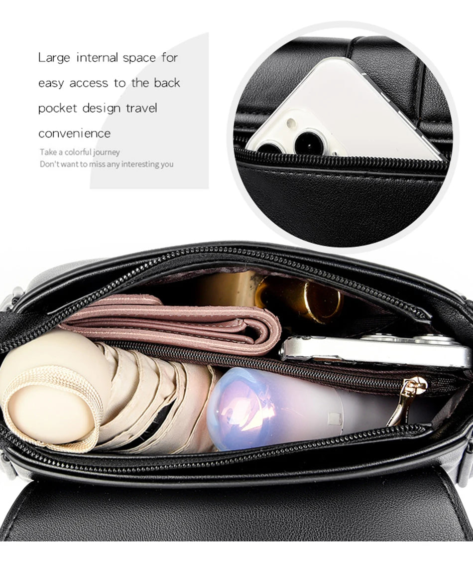 Fashion Solid Color  Women Crossbody Luxury