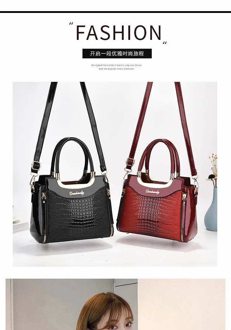 Women Bags Designer Luxury Patent Leather