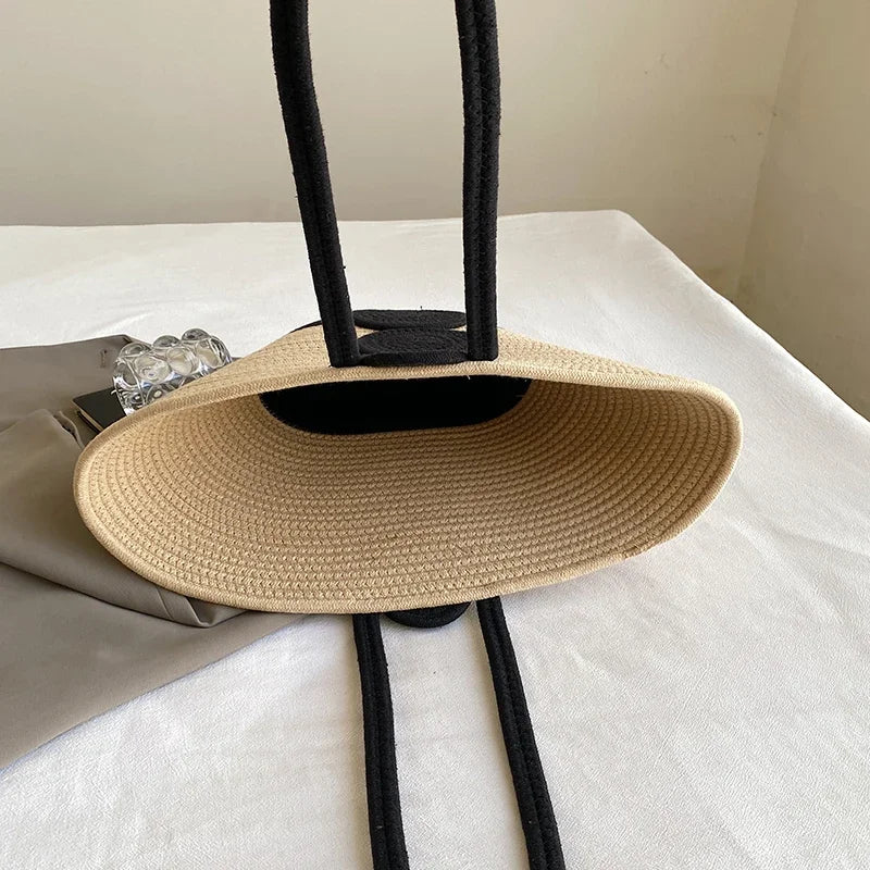 Fashion Large Tote Straw Handbags Designer