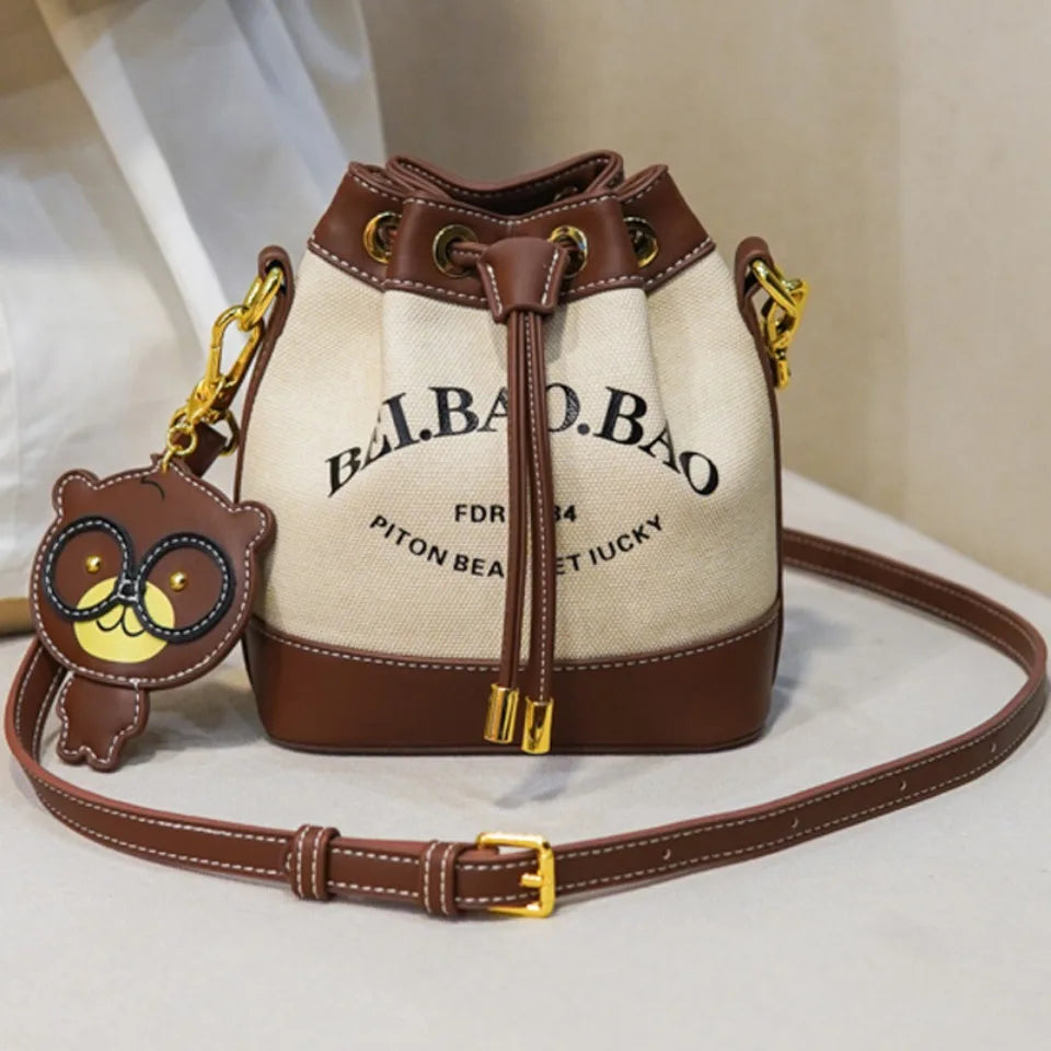Drawstring Bucket Bag Large Capacity Women's