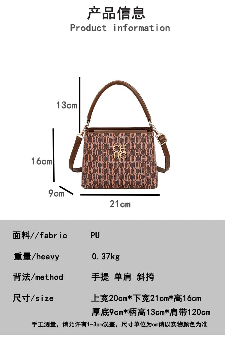 Handheld Bucket Bag For Women Shoulder