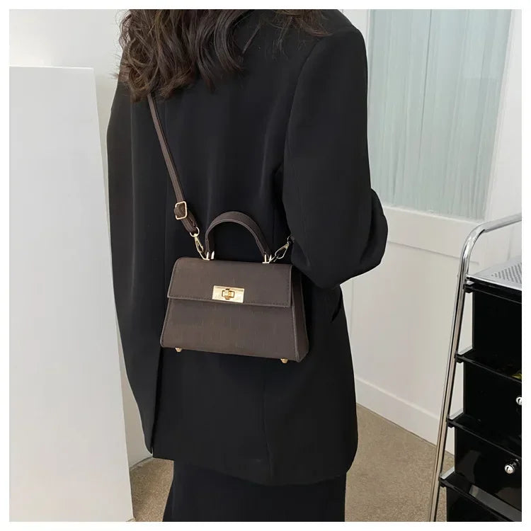Fashion Shoulder Bag Plaid PU