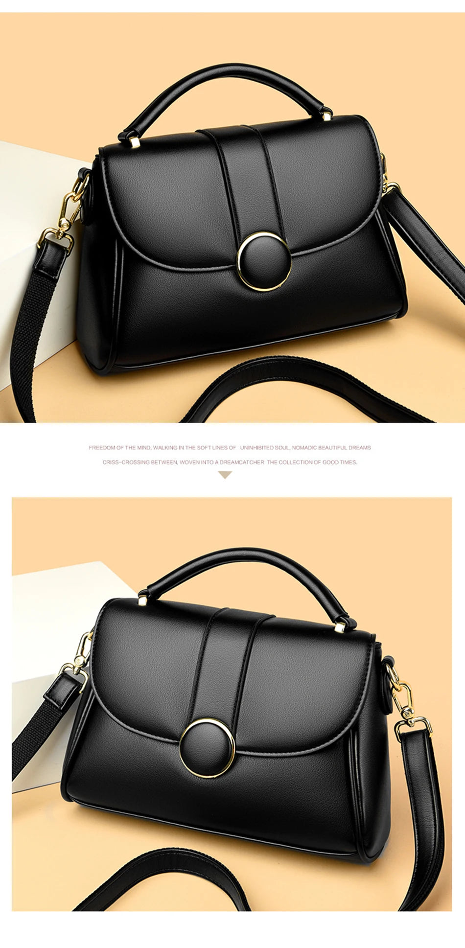 Fashion Solid Color  Women Crossbody Luxury