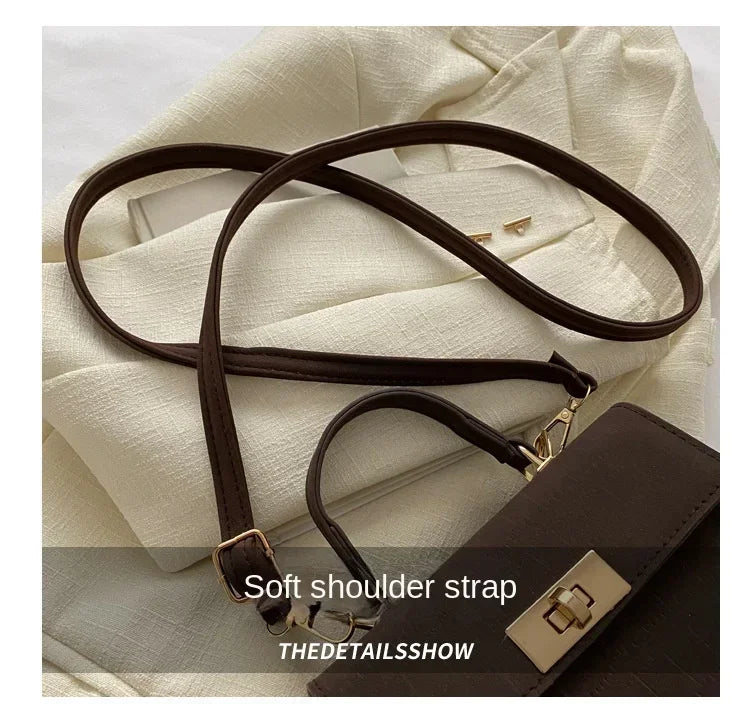 Fashion Shoulder Bag Plaid PU