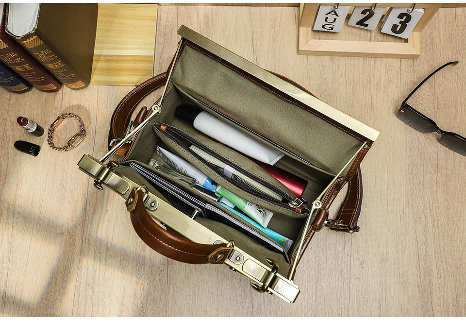 CONTACT'S Genuine Leather Top Handle Bags