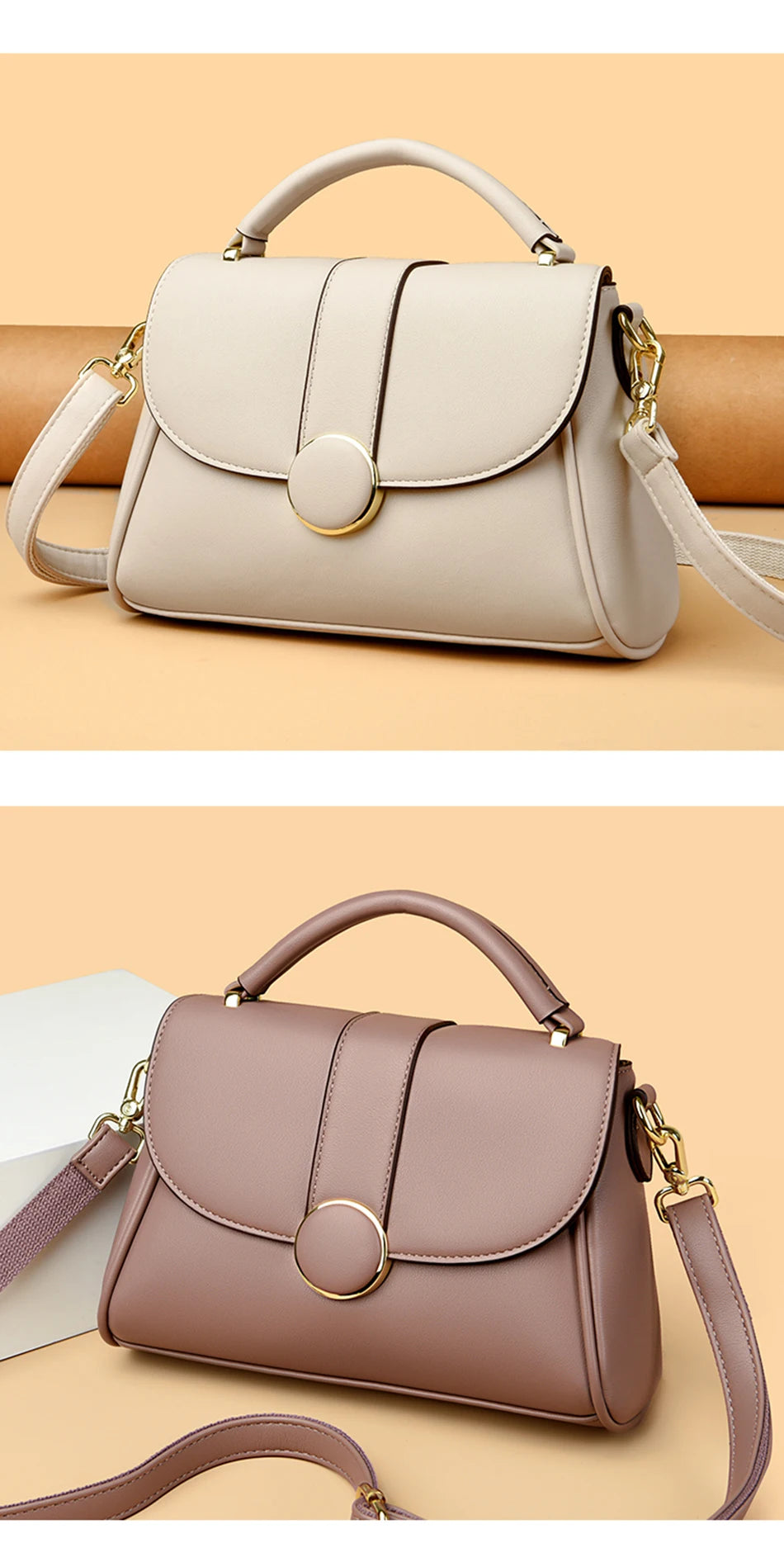 Fashion Solid Color  Women Crossbody Luxury