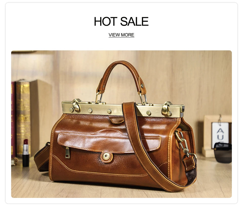 CONTACT'S Genuine Leather Top Handle Bags