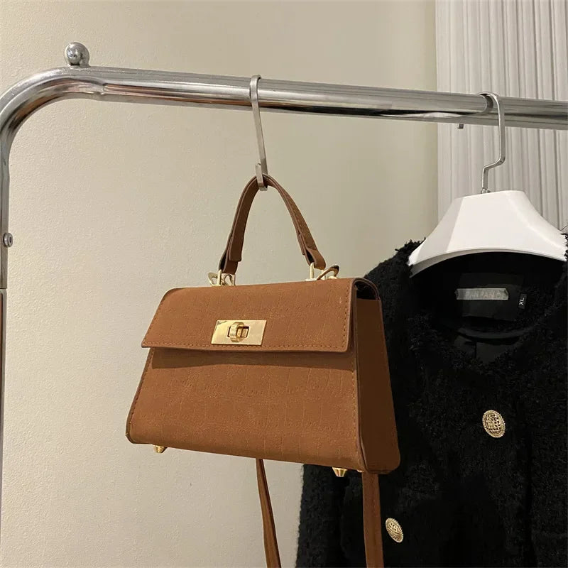 Fashion Shoulder Bag Plaid PU