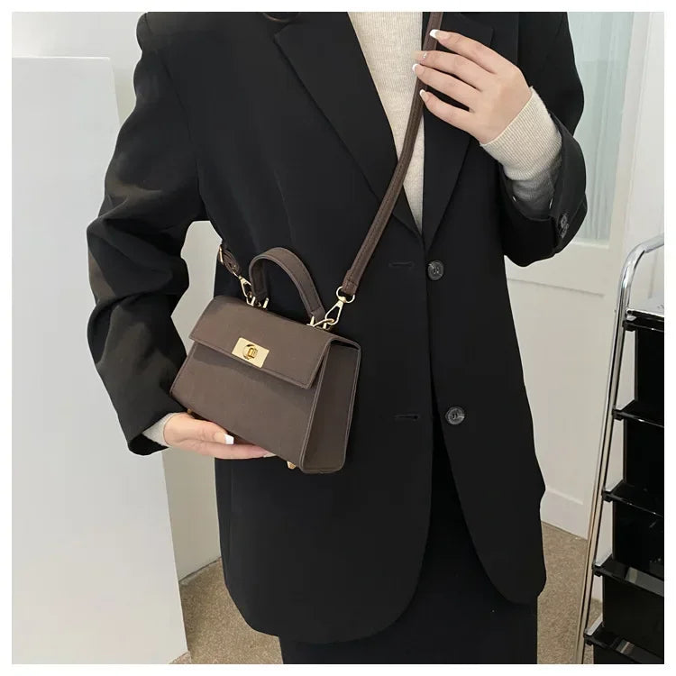 Fashion Shoulder Bag Plaid PU