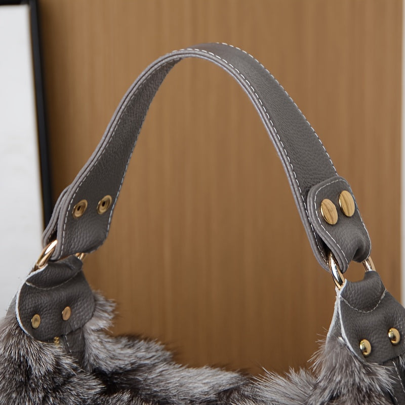 Women'S Luxury Mink Fur Cloud Bag