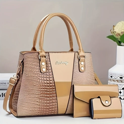 3pcs, Classic Large Capacity Mom Bag